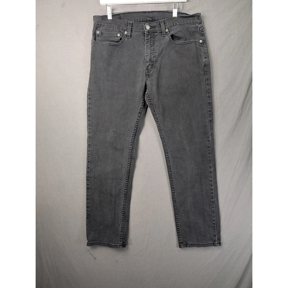 Levi 559 Relaxed Straight Jeans Men's Size 34x32 Grey Denim